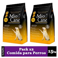 Pack x2 Comida para Perro Adulto Mio Cane Premium 15 kg