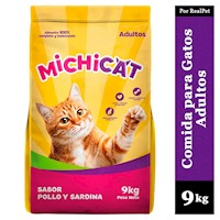 Comida para Gatos Adultos Michicat Pollo Sardina 9 kg