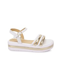 Sandalia D'orsay Casual YADIRA-2603 Hueso/Dorado Piazza Kids