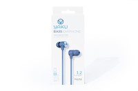 Audífonos Stereo con Cable Yaku BASS Azul