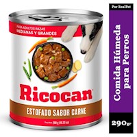 Estofado para Perro Mediano Grande Ricocan Carne 290gr