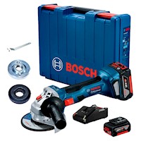 Amoladora Esmeril Bosch 5" GWS 180-LI + Kit 2 Baterias 4.0 ah