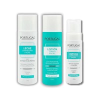 Pack Portugal Trío Limpieza Facial Leche+Loción+Espuma