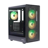 CASE GAMER TEROS TE-1323G COMPATIBLE ITX MATX ATX COLOR NEGRO