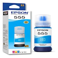 Botella de Tinta Epson T555 Cian Original T555220-AL para EcoTank