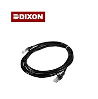 Cable Patch Cord Dixon 3Metros UTP Cat.5e 24 AWG COBRE LSZH RoHS Negro