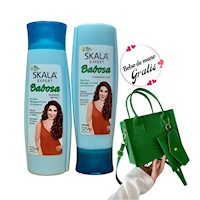 Shampoo-Acondicionador Babosa Skala Antifrizz + Cartera De Mano Regalo