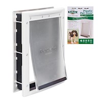 Puerta para Mascotas PetSafe Premium Plástico Blanca Pequeña