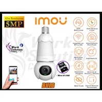 Cámara Seguridad Foco Imou WiFi BULB CAM 5MP 360º Noche Color SD 128GB