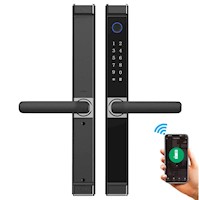 Cerradura Inteligente Smart Chapa Biométrica Wifi X3 Negro