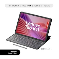 Tablet Lenovo 11" Tab K11 128GB 8GB + Case + Pen