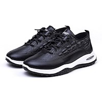 Zapatillas Pic Runner YJ-HB076- DZ-1 talla 41US negro con blanco para hombre