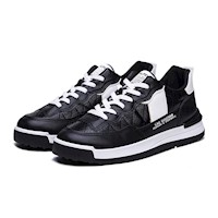 Zapatillas Pic Runner YJ-221016-DZ-2 talla 41US negro con blanco para hombre