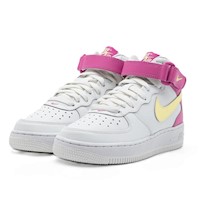 Zapatillas Nike Nike AIR FORCE 1 MID talla 37.5US blanco con fuxia para mujer