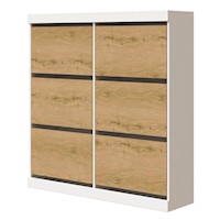 ZAPATERA DE 6 DIVISIONES CON PUERTAS ABATIBLES- COLOR TRIBECA
