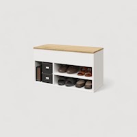ZAPATERA MULTIUSO MODELO BAÚL – BLANCO