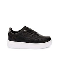 Zapatilla Casual REC-2510 Negro/Peltr Viale Cuero