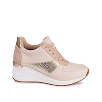 Zapatilla Casual MAVI-2533 Hueso/Dorado Piazza