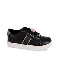 Zapatilla Casual LIA-2522 Negro/Oro Piazza Kids