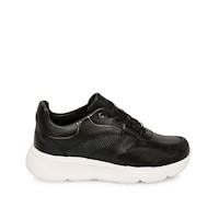 Zapatilla Casual REC-2502 Negro Viale Cuero