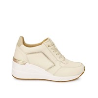 Zapatilla Casual REC-2505 Hueso/Dorado Viale Cuero