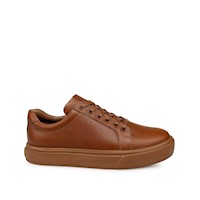 Zapatilla Casual MIJHAEL-2503 Mocca Viale Homme Cuero