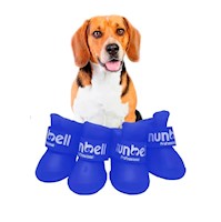 Zapatos de silicona para mascotas perros azul1 talla M