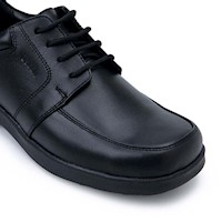 Zapato Derby Casual PEPE-008 T Negro Rabbit Cuero