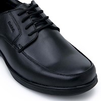 Zapato Escolar Derby Casual PEPE-2504 NEGRO Rabbit Cuero