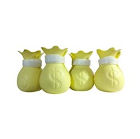 Zapatos de silicona para gatos anti arañazos amarillo