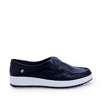 Zapato Mocasín Casual DENI-2522 Azul Viale Cuero