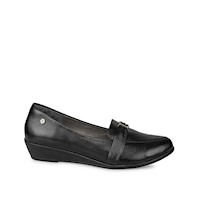 Zapato Mocasín Casual ECO-2422 Negro Viale Cuero