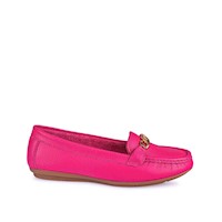 Zapato Mocasín Casual CORE-2504 Fucsia Viale Cuero