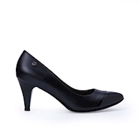 Zapato Reina Vestir TATI-2521 Negro Viale Cuero