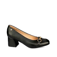 Zapato Stiletto Vestir DON-2509 Negro Piazza
