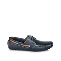 Zapato Top Sider Casual SERGIO-042 Azul Viale Homme Cuero