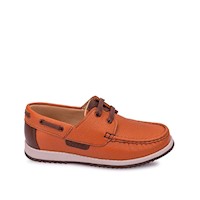Zapato Top Sider Casual ANGEL-2522 Cobre Rabbit Cuero