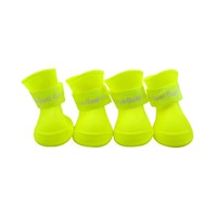 Zapatos de silicona para mascotas perros amarillo XXL