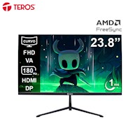 Monitor Teros TE-2476G 23.8" Curvo FHD 180Hz 1ms VA HDMI DP Audio Negro