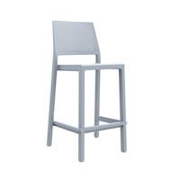 Silla Para Bar Fija Emi 65 cm Gris Ofideas