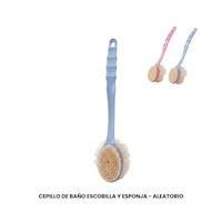 CEPILLO DE BAÑO ESCOBILLA Y ESPONJA - ALEATORIO