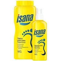 Isana Talco 140Gr + Deo - Pack 2 UN