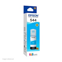 Botella de Tinta Epson 544 Cian 65 ml Original T544220-AL para EcoTank