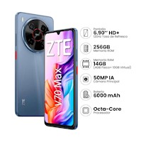 Celular ZTE Blade V70 Max 256GB 4GB+10GB Virtual Gris