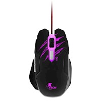 Mouse Gamer Xtech XTM-610 Lethal Haze USB Alámbrico Negro 3200 DPI LED