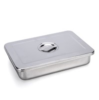 Caja Instrumental de Acero Inoxidable de 30 X 20 X 10 CM