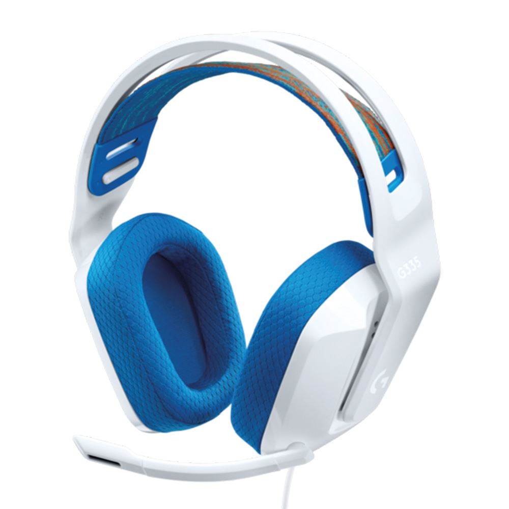 Audífono con micrófono Gamer Logitech G335 Multiplataforma White