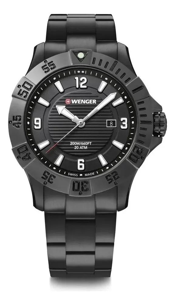 Reloj Wenger Seaforce Black Dial Negro