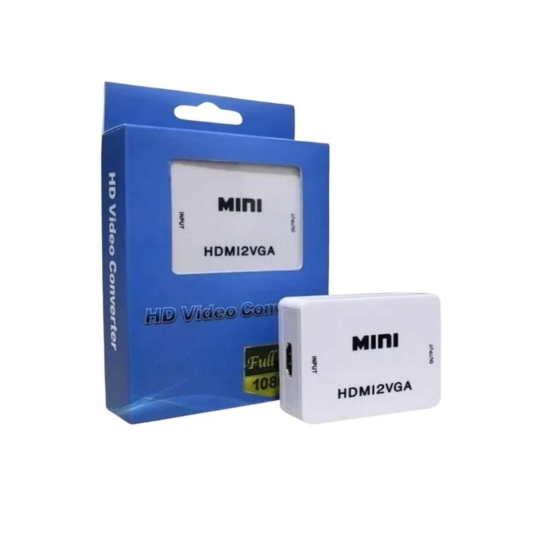 Adaptador Convertidor Hdmi A Vga C/audio Fullhd 1080p