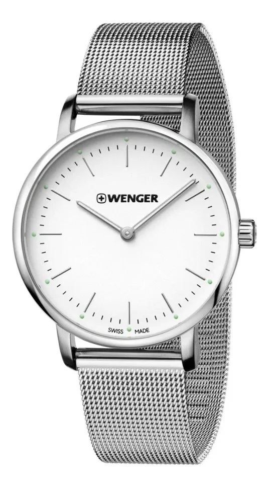 Reloj Wenger Seaforce Black Dial Gris Blanco